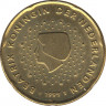Монета. Нидерланды. 20 центов 1999 год. ав.