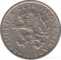 Монета. Чехословакия. 1 крона 1923 год.