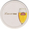 Подставка. Пиво "Stella Artois - Leuven 1366". (Круг, маленькая). лиц.