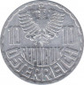 Монета. Австрия. 10 грошей 1967 год. рев.