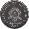 Монета. Гондурас. 50 сентаво 2014 год. ав.