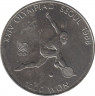 Монета. Южная Корея. 1000 вон 1987 год. XXIV летние Олимпийские игры. Сеул 1988. Большой теннис. ав.