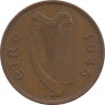 Монета. Ирландия. 1/2 пенни 1946 год. ав.