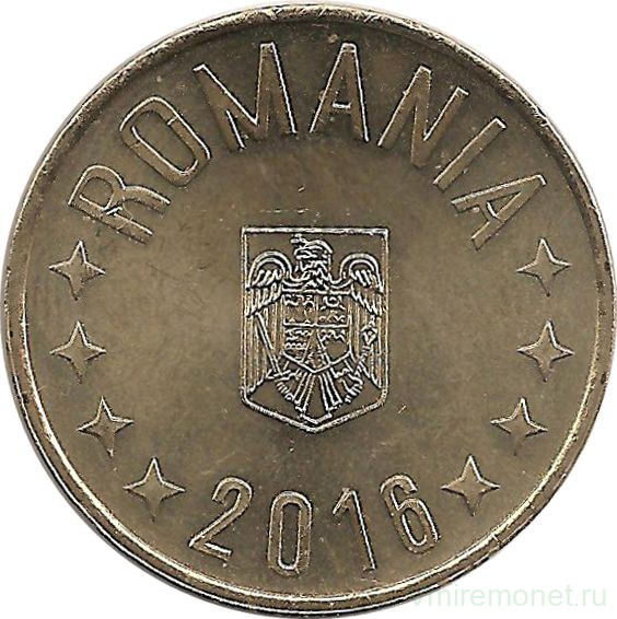 Монета. Румыния. 50 бань 2016 год.