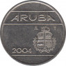 Монета. Аруба. 25 центов 2004 год. ав.