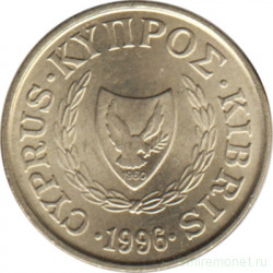 Монета. Кипр. 1 цент 1996 год.