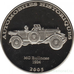 Монета. Демократическая Республика Конго. 10 франков 2003 год.  1924 - MG Булльноус.