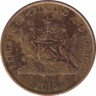 Монета. Тринидад и Тобаго. 1 цент 2010 год. ав.