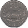 Монета. Фолклендские острова. 50 пенсов 1983 год. ав.