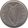 Монета. Ирландия. 3 пенса 1962 год. ав.