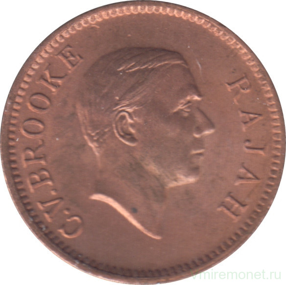 Монета. Саравак. 1 цент 1937 год.