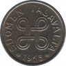 Аверс. Монета. Финляндия. 5 марок 1953 год. Железо.
