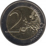 Монета. Германия. 2 евро 2009 год. 10 лет экономическому и валютному союзу. (A). рев.