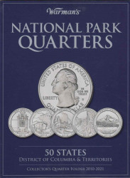 Альбом для монет США. Национальные парки Соединенных Штатов Америки. Warmans.