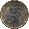 Аверс. Монета. Сан-Марино. 1 евро 2013 год.