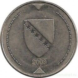 Монета. Босния и Герцеговина. 1 конвертируемая марка 2008 год.