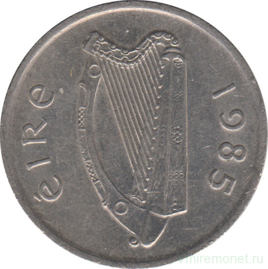 Монета. Ирландия. 5 пенсов 1985 год.