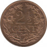 Монета. Нидерландские Антильские острова. 2 1/2 цента 1959 год. рев.