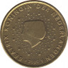 Монета. Нидерланды. 10 (евро) центов 2000 год. ав.