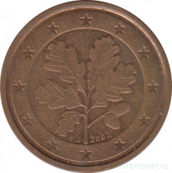 Монета. Германия. 2 цента 2002 год. (J).