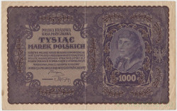 Банкнота. Польша. 1000 польских марок 1919 год. Тип 29 (2).