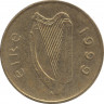 Монета. Ирландия. 20 пенсов 1999 год. ав.