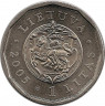 Монета. Литва. 1 лит 2005 год. Дворец Правителей в Вильнюсе. рев