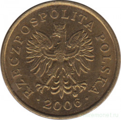 Монета. Польша. 2 гроша 2006 год.