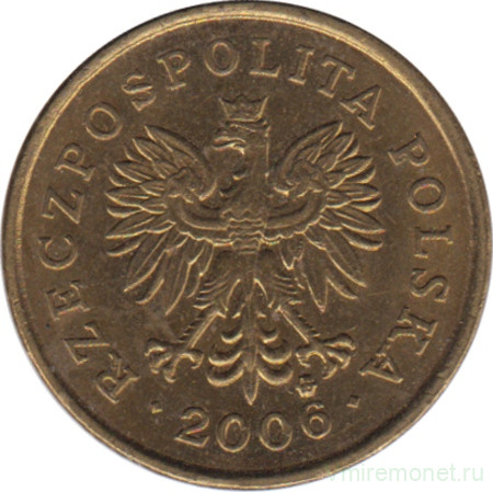 Монета. Польша. 2 гроша 2006 год.