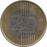 Реверс. Монета. Венгрия. 200 форинтов 2011 год.