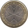 Монета. Мальта. 1 евро 2008 год. ав.