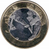 Монета. Финляндия. 5 евро 2016 год. Хоккей. ав
