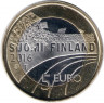Монета. Финляндия. 5 евро 2016 год. Хоккей. рев