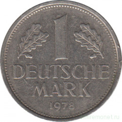 Монета. ФРГ. 1 марка 1978 год. Монетный двор - Штутгарт (F).
