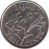 Монета. Бермудские острова. 10 центов 2003 год. ав.
