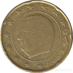 Монета. Бельгия. 20 центов 2000 год.