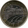 Реверс. Монета. Финляндия. 5 евро 2015 год. Фигурное катание.