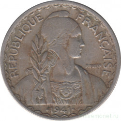 Монета. Французский Индокитай. 20 сантимов 1941 год.
