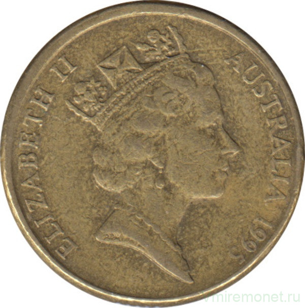 Монета. Австралия. 2 доллара 1995 год.