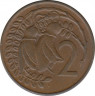 Монета. Новая Зеландия. 2 цента 1976 год. рев.