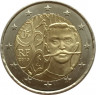 Аверс. Монета. Франция. 2 евро 2013 год. 150 лет со дня рождения Пьера де Кубертена.