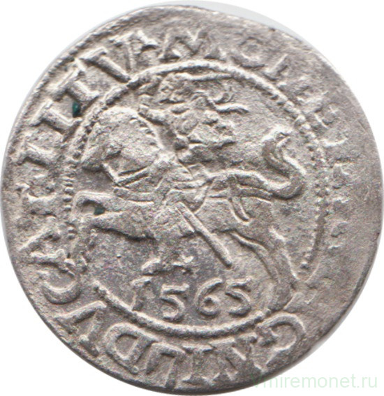 Монета. Литва. Полугрош 1565 год. Сигизмунд II Август.