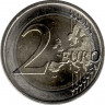 Монета. Германия. 2 евро 2019 год. 30 лет падению Берлинской стены (J).