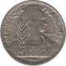 Монета. Французский Индокитай. 10 сантимов 1941 год. ав.