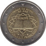Монета. Франция. 2 евро 2007 год. 50 лет подписания Римского договора. ав.
