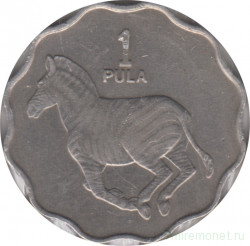 Монета. Ботсвана. 1 пула 1977 год.