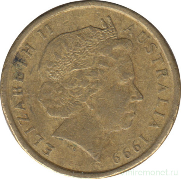 Монета. Австралия. 2 доллара 1999 год.