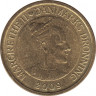 Монета. Дания. 10 крон 2009 год. Международный полярный год - Северное сияние. рев.