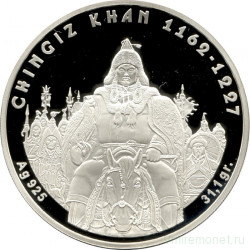 Монета. Казахстан. 100 тенге 2008 год. Великие полководцы. Чингисхан.