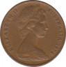 Монета. Австралия. 1 цент 1974 год. ав.